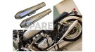 Royal Enfield GT and Interceptor 650cc SS LH-RH Exhaust Header Pipe with Silencer Polished - SPAREZO